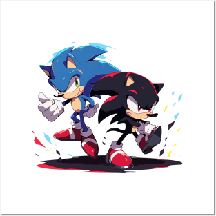 sonic and shadow Posters and Art